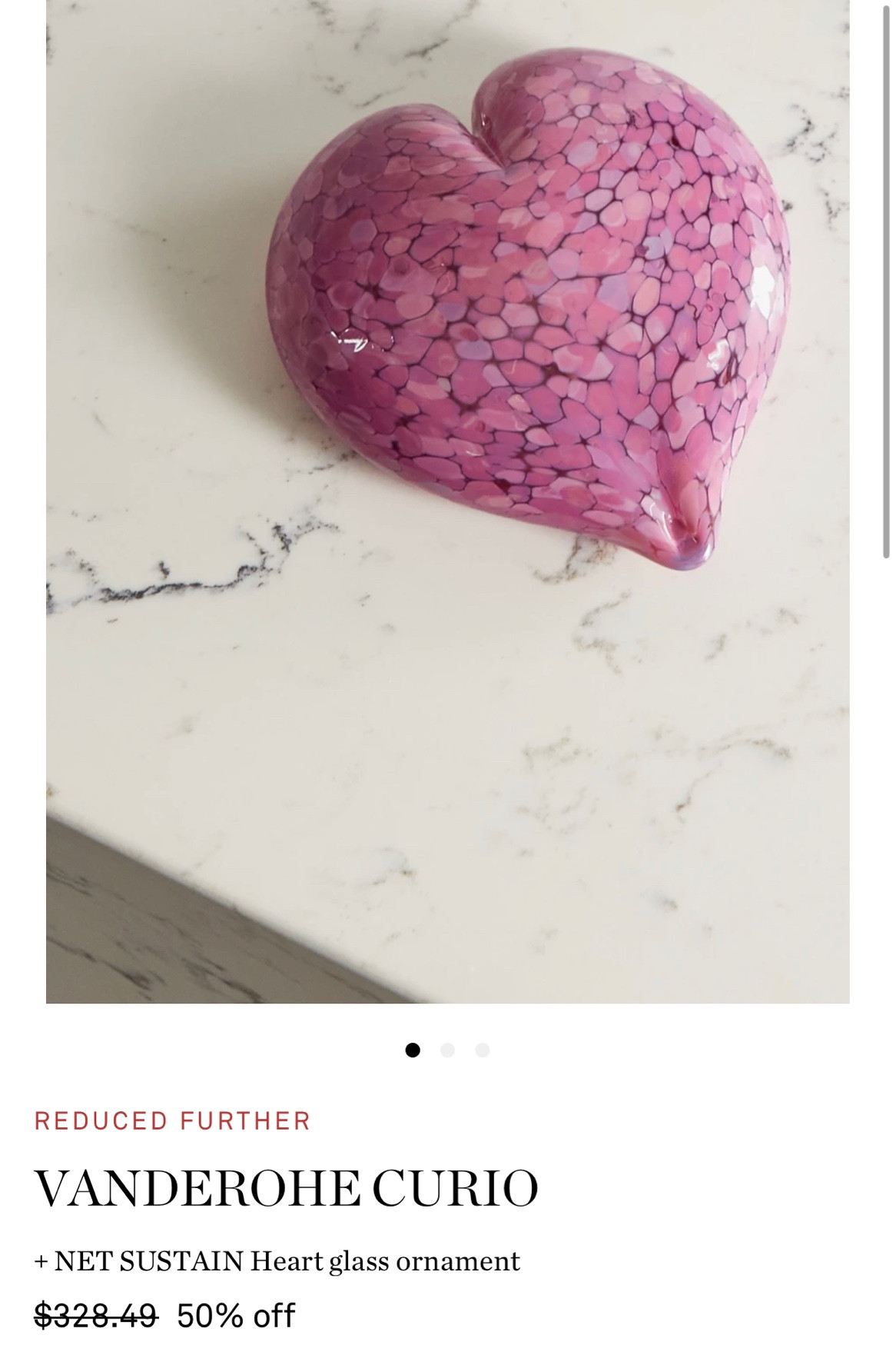 My Favourite Home Decor on Sale: Vanderohe Curio Heart Glass Ornament 

#LTKsalealert #LTKhome #LTKaustralia