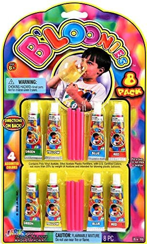 B'loonies Plastic Balloon Variety 8 Tubes. Great Original Bloonies Bubble Making. 774-1A | Amazon (US)