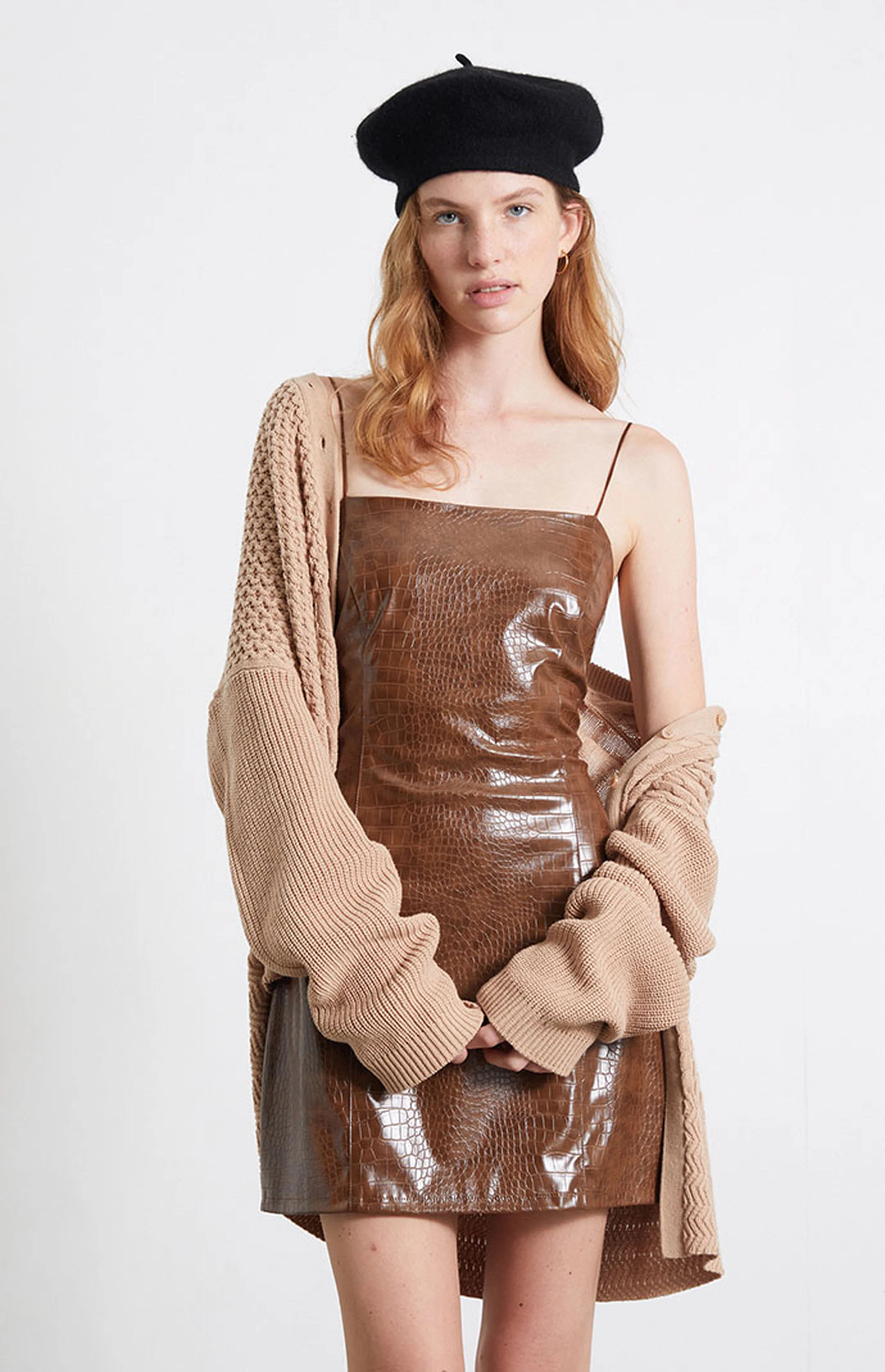 LA Hearts Faux Snake Leather Mini Dress | PacSun | PacSun