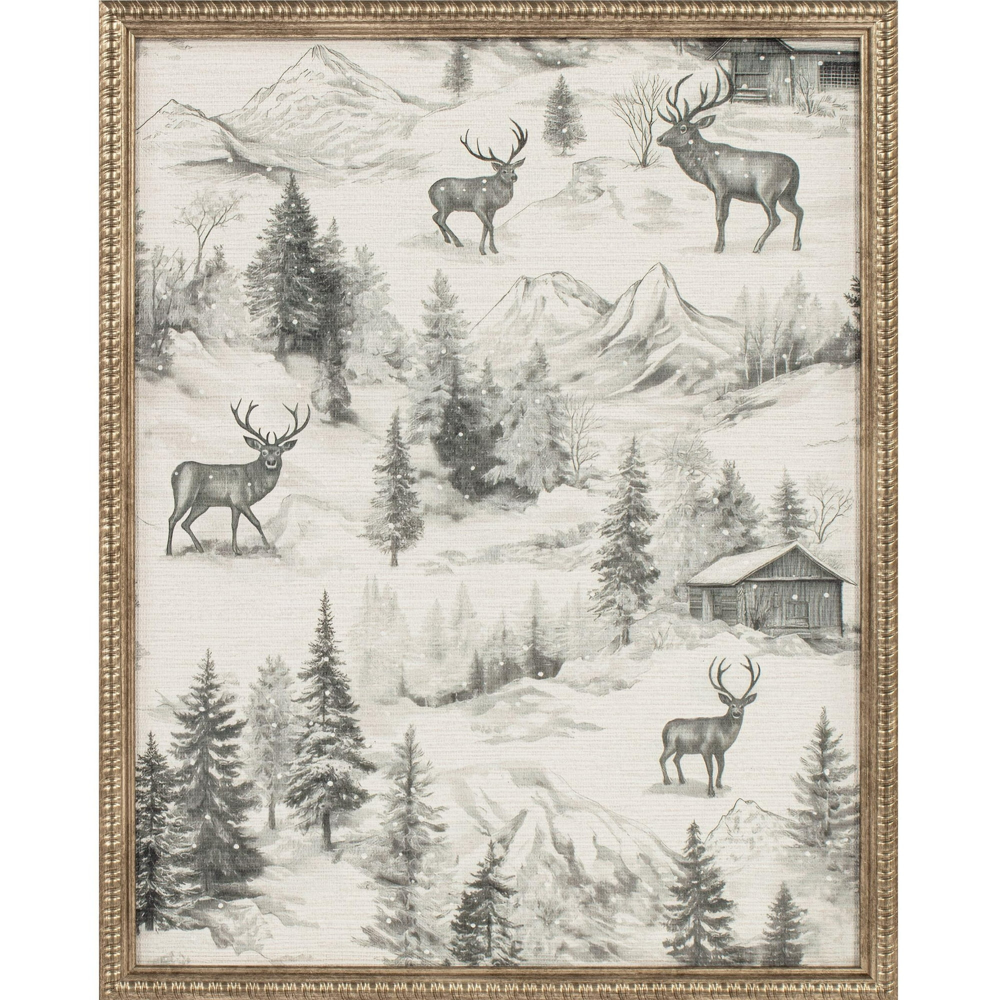 My Texas House Reindeer Oasis Framed Holiday Wall Art 16x20 | Walmart (US)