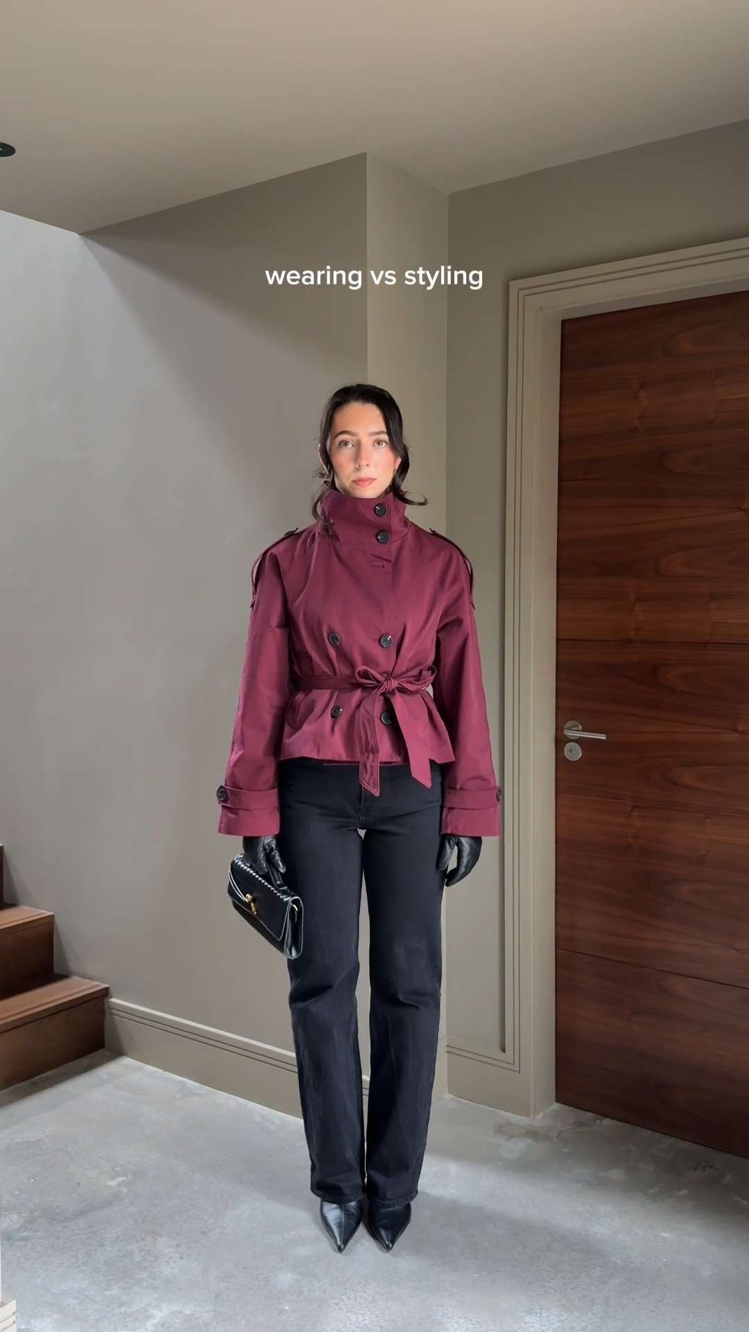 The difference between just wearing your clothes vs actually styling them 🤎 featuring the viral burgundy cropped trench - paired with knee-high boots + my go-to Abercrombie jeans. Linked everything below so you can recreate the look! Viral burgundy trench coat, cropped trench coat outfit, TikTok trench coat, autumn outfit inspiration, knee high boots outfit, Abercrombie jeans styling, chic fall capsule 

#LTKeurope #LTKjeans #LTKautumn