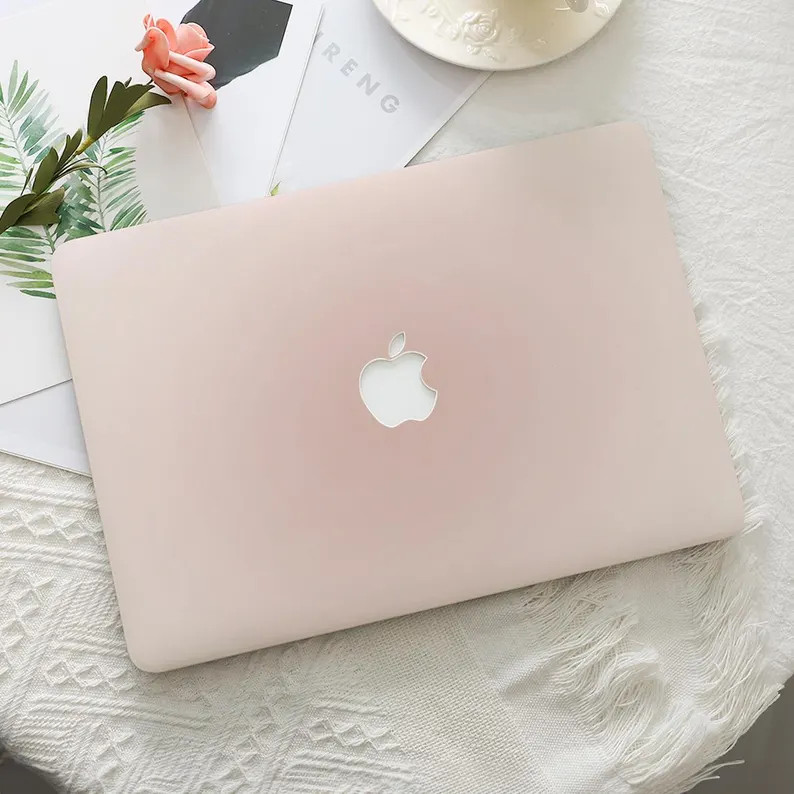 Cute Blush Gradient Chic Macbook Hard Protective Case Laptop Cover for 2026 Neo Air 15/13/11 Mac ... | Etsy (Global)