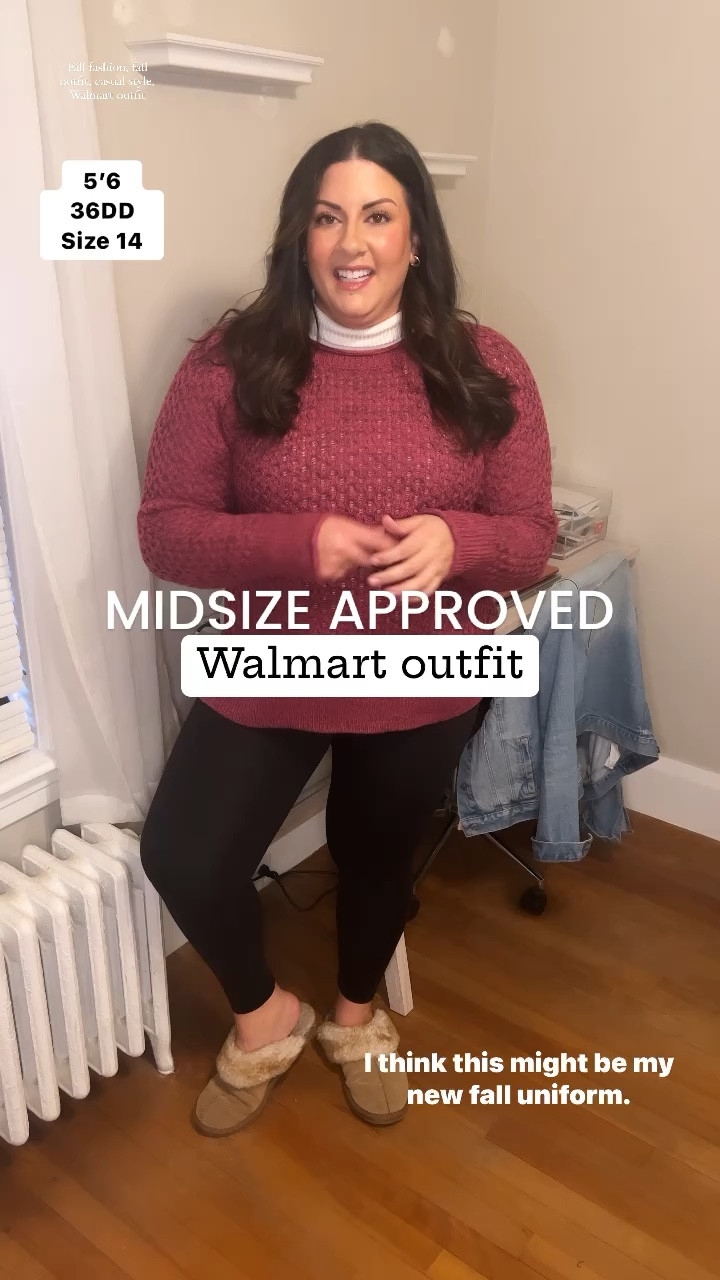 I saw this outfit on a model on the Walmart website and wanted to recreate it! This would be such a cute Thanksgiving outfit! 

XL sweater 
L turtleneck (sooo stretchy, could do a M)
L leggings 



#LTKHoliday #LTKmidsize #LTKSeasonal