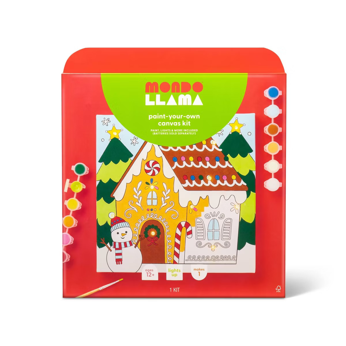 Paint-Your-Own Light Up Canvas Kit - Mondo Llama™ | Target