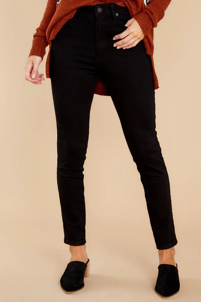 Front Row Memories Black Cropped Skinny Jeans | Red Dress 