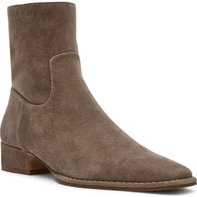 Steve Madden Define Block Heel Bootie in Grey Suede at Nordstrom, Size 5.5 | Nordstrom
