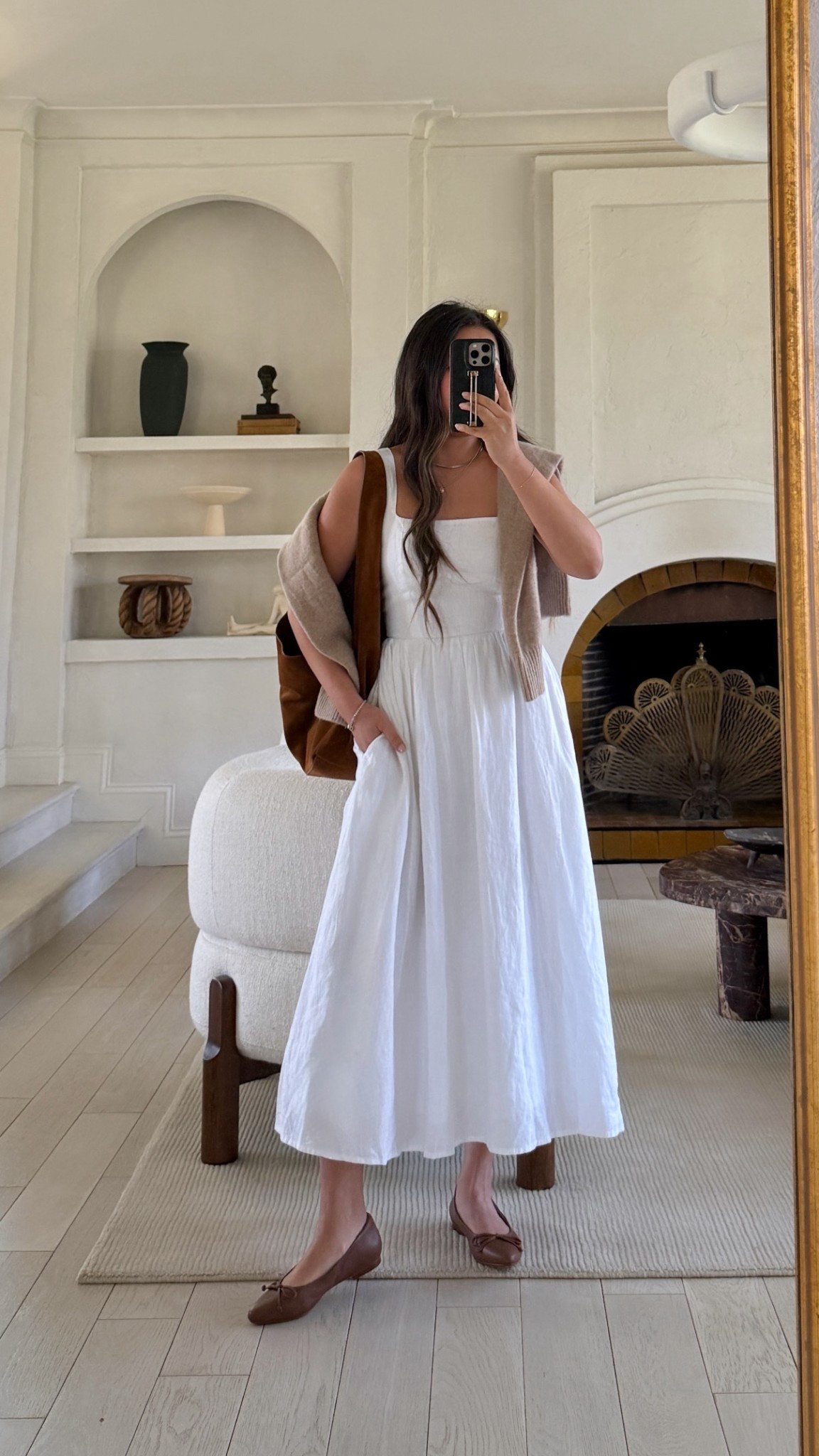 One of my favorite spring outfits! Airy and comfy!

For size reference, I’m 5 ft 115 pounds and wearing an XS. Dress is midsection and petite friendly!

@Quince 
#quincepartner

#LTKMidsize #LTKPetite #LTKmomlife