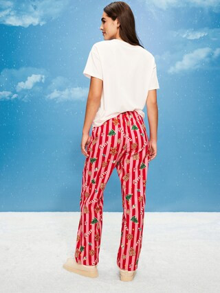 Mid-Rise Printed Flannel Pajama Pants for Women | Old Navy (US)