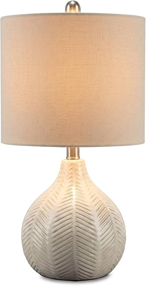 Signature Design by Ashley Rainermen Ceramic Table Lamp, 21", Off White | Amazon (US)