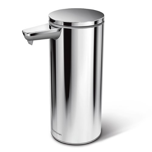 simplehuman - 9 oz. Touch-Free Rechargeable Sensor Liquid Soap Pump Dispenser - Polished Stainless S | Best Buy U.S.