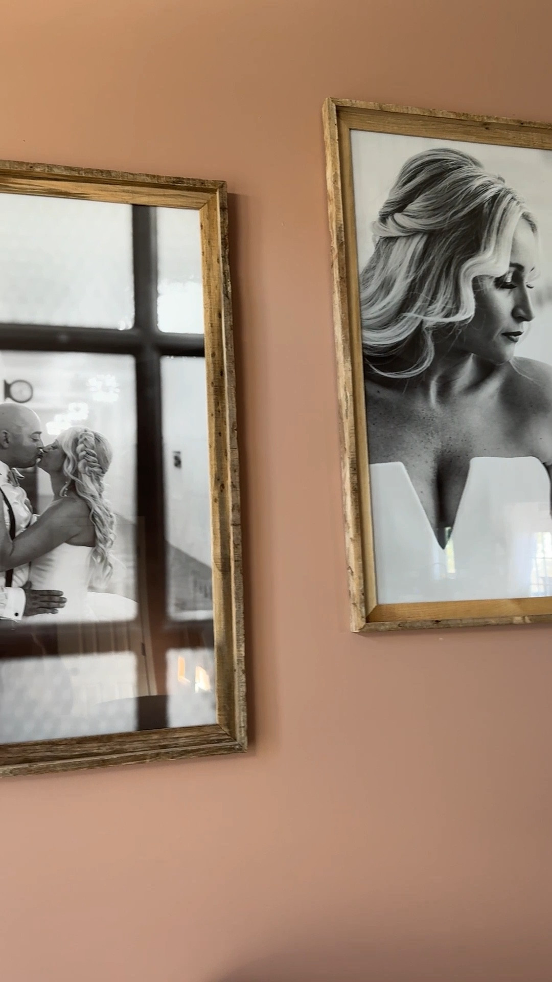 I’m obsessed with these oversized rustic frames in our living room. I finally printed our wedding photos. We have a vaulted ceiling so these help to fill the space. They are 24x36 and then I printed photos at Walgreens. 📸🖼️✨

#LTKHome #LTKFamily #LTKWedding