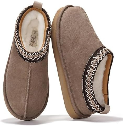 Project Cloud 100% Genuine Leather Womens Slippers with Genuine Australian Shearling Fur Lining S... | Amazon (US)