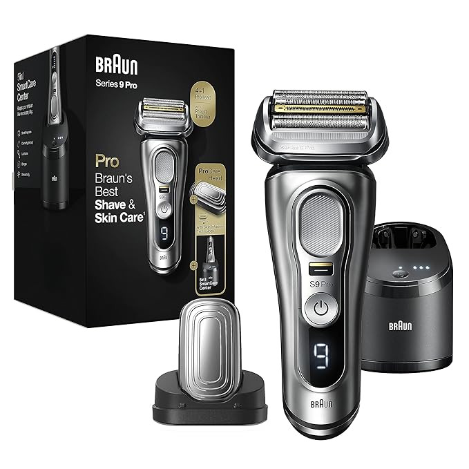 Braun Series 9 Pro 9487cc Electric Razor for Men, Wet & Dry, Rechargeable, Electric Shaver with C... | Amazon (US)