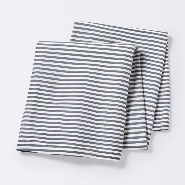 Jersey Swaddle Blanket Stripe - Cloud Island&#8482; White/Gray | Target