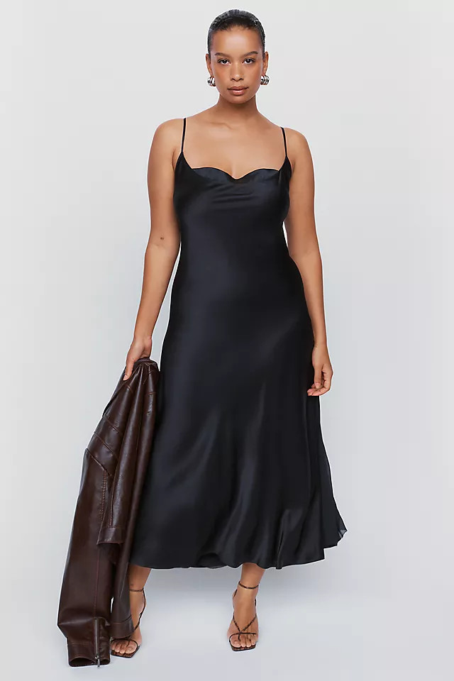 100% Silk Midi Dress | Anthropologie (US)
