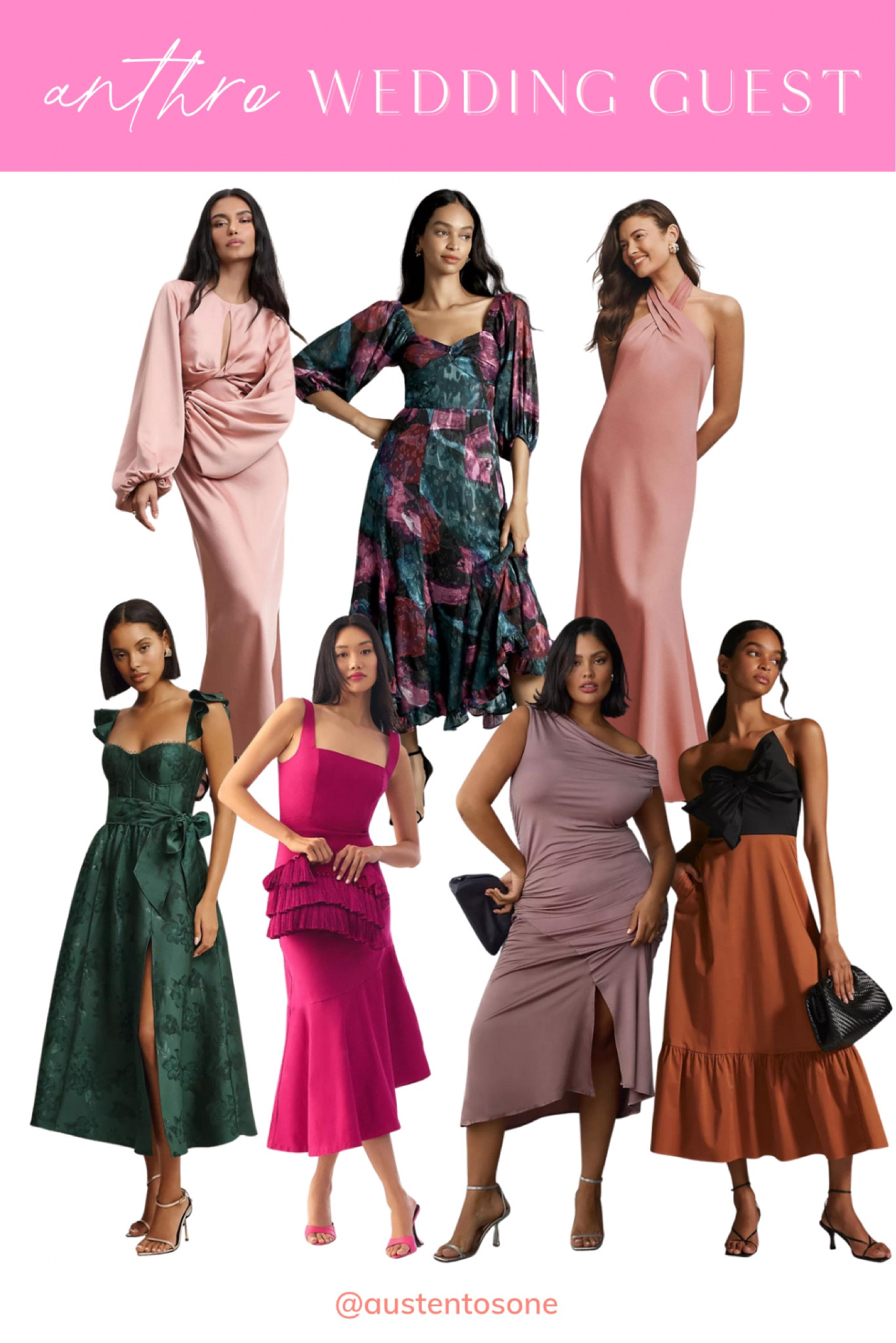 Wedding guest dresses from Anthropologie! How cute are they? 

#LTKwedding #LTKSeasonal