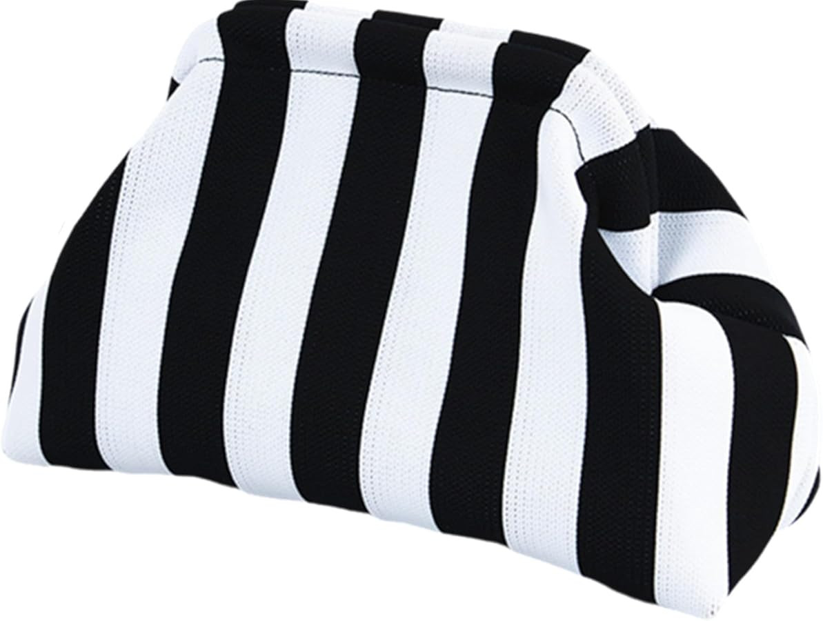 DIHKLCIO Summer Woven Crochet Purses for Women Beach Clutch Handbags Dumpling Clutch Ruched Cloud... | Amazon (US)