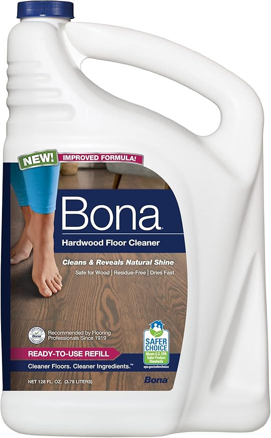 Bona Hardwood Floor Cleaner Refill, 128 Fl Oz | Amazon (US)