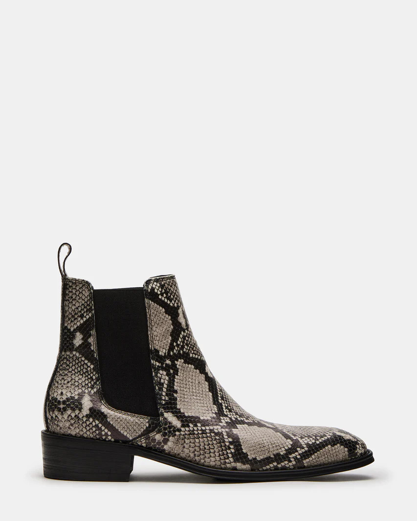 HARTE White Snake | Men's Fashion Chelsea Boot | Steve Madden (US)