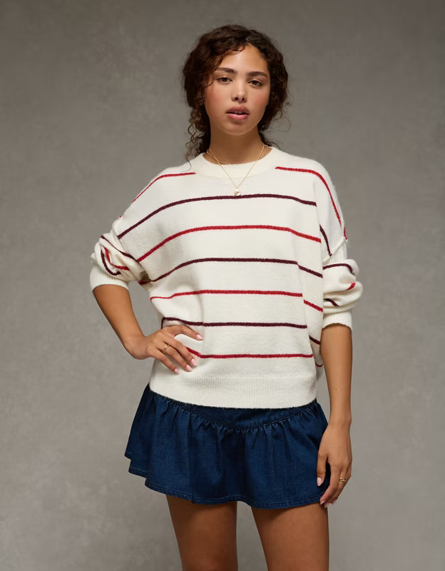 AE Whoa So Soft Classic Crew Neck Sweater | American Eagle Outfitters (US & CA)