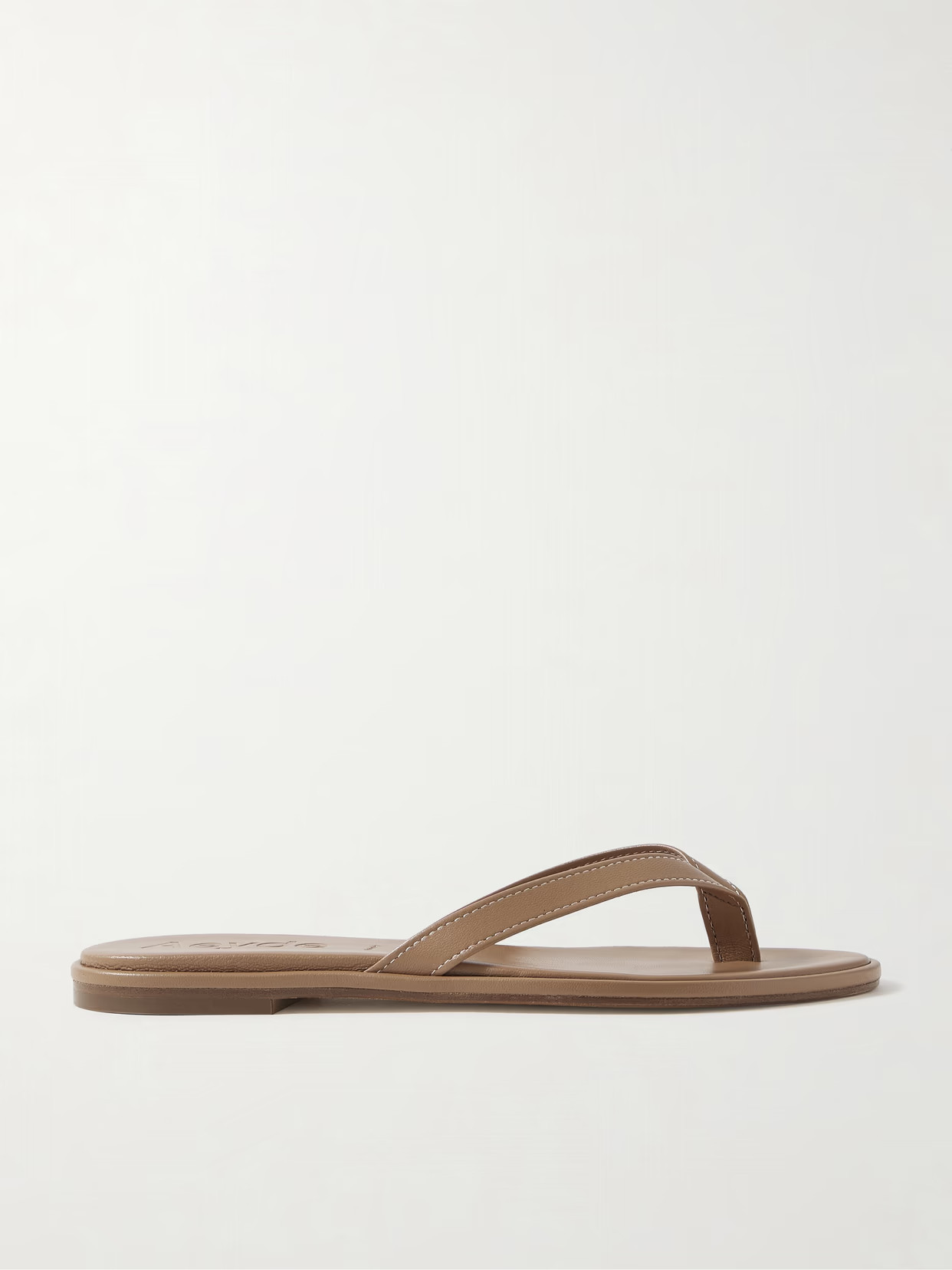 Aeyde - Melody Leather Flip Flops - Tan | NET-A-PORTER (UK & EU)