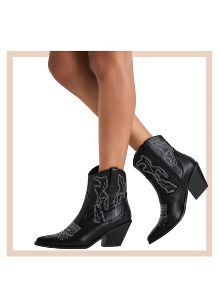 Black pointed toe western ankle boots

#LTKshoecrush #LTKfindsunder100 #LTKstyletip