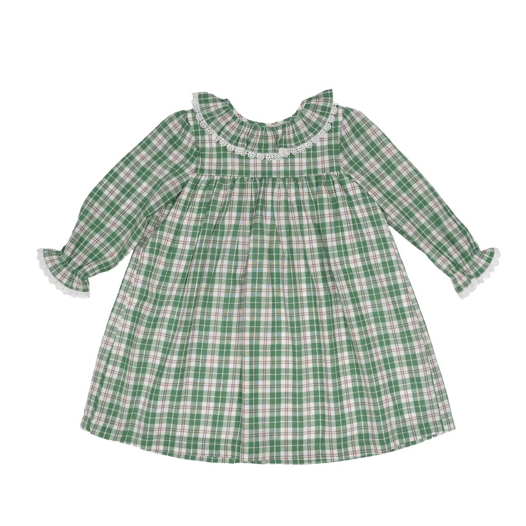 Hunter Green Plaid Dress | The Oaks Apparel Company