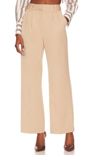 The Favorite Pant Shortie in Beige | Revolve Clothing (Global)