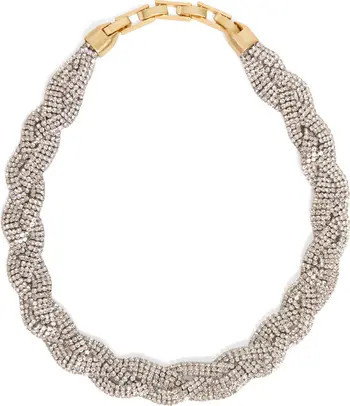 Clare V. Fete Pavé Crystal Collar Necklace | Nordstrom | Nordstrom