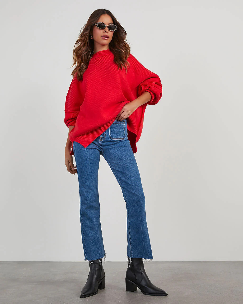Elouise Knit Oversized Pullover Sweater | VICI