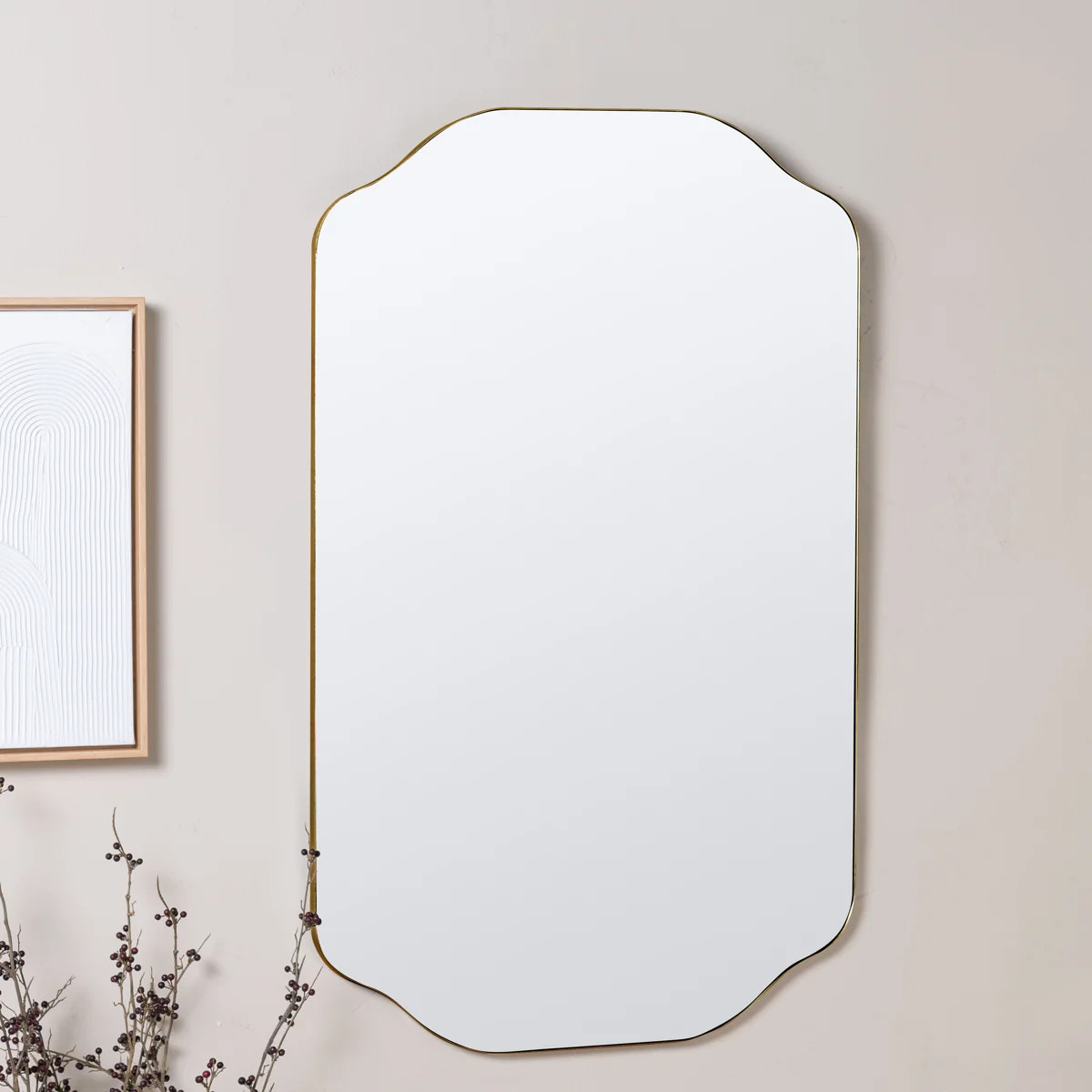 Eaton Metal Scalloped Mirror | Birch Lane