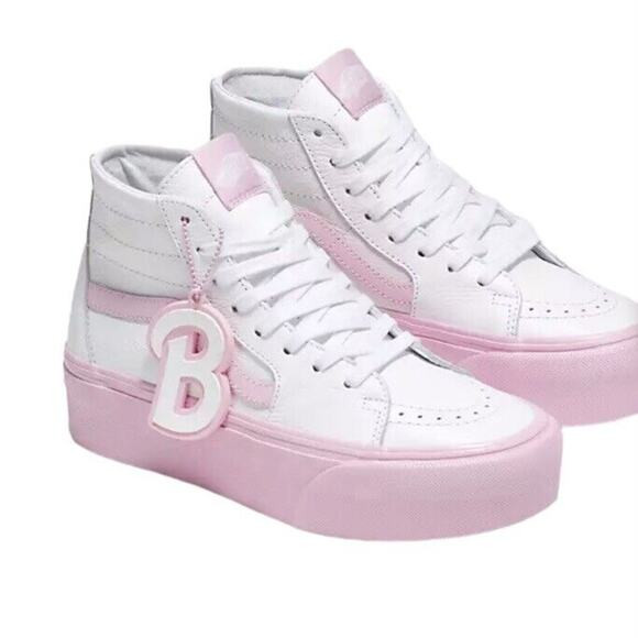 VANS X BARBIE SK8-HI TAPERED STACKFORM SHOE TRUE WHITE/PINK WOMENS SIZE 9.5 | Poshmark