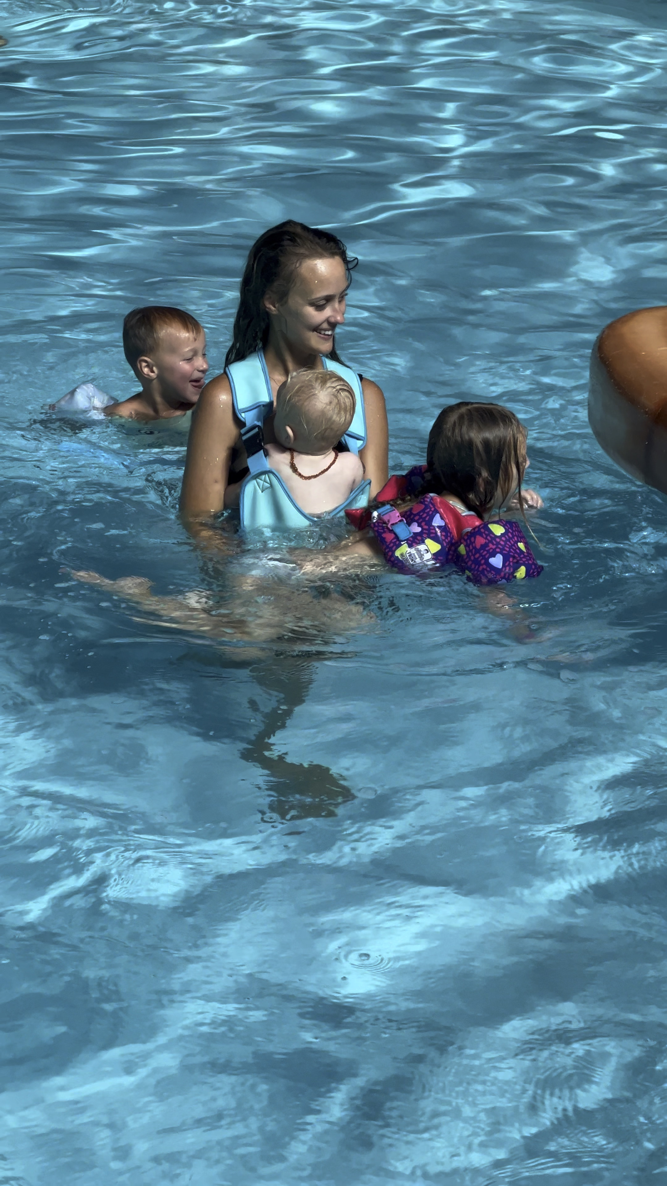 Water baby carrier, swimsuits and floaties! Pool must haves for all those water days 

#LTKfamily #LTKswim #LTKSeasonal