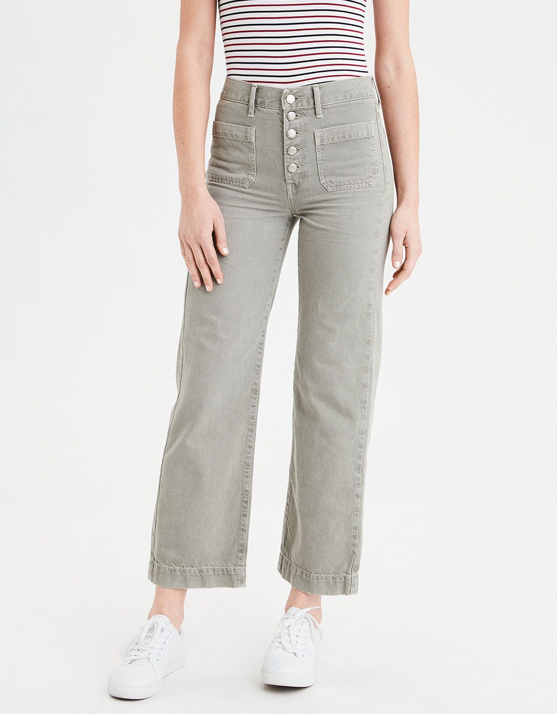Wide Leg Crop Pant | American Eagle Outfitters (US & CA)