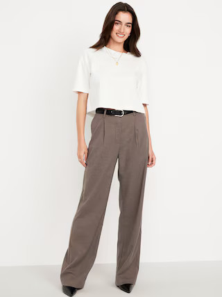 Extra High-Waisted Taylor Wide-Leg Trouser Pants | Old Navy | Old Navy (US)