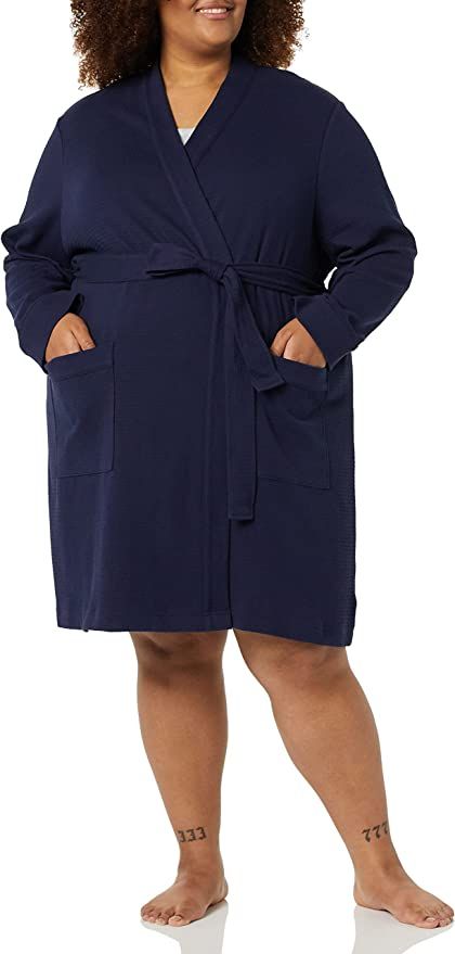 Amazon Essentials Women's Lightweight Waffle Mid-Length Robe (Available in Plus Size) | Amazon (US)