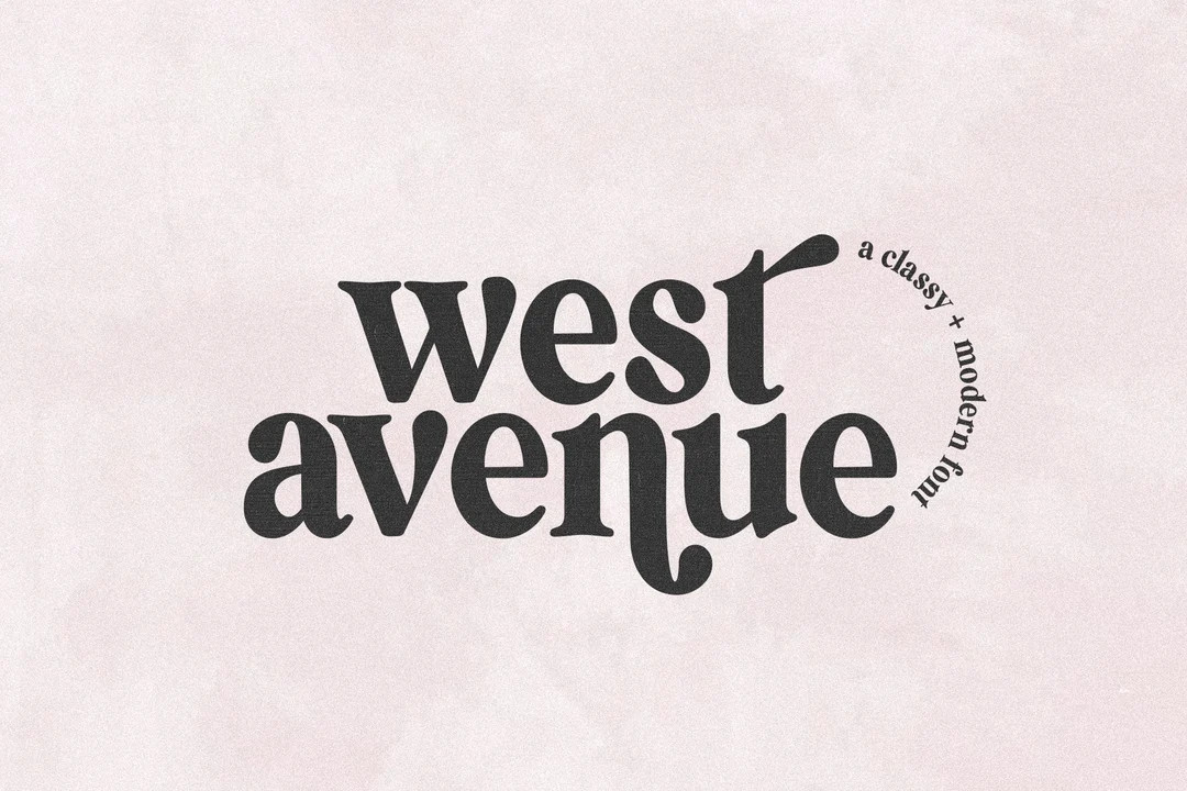 West Avenue Font - Serif Font, Modern Font, Branding Font, Swash Font, Fonts for Cricut, Classy F... | Etsy (US)