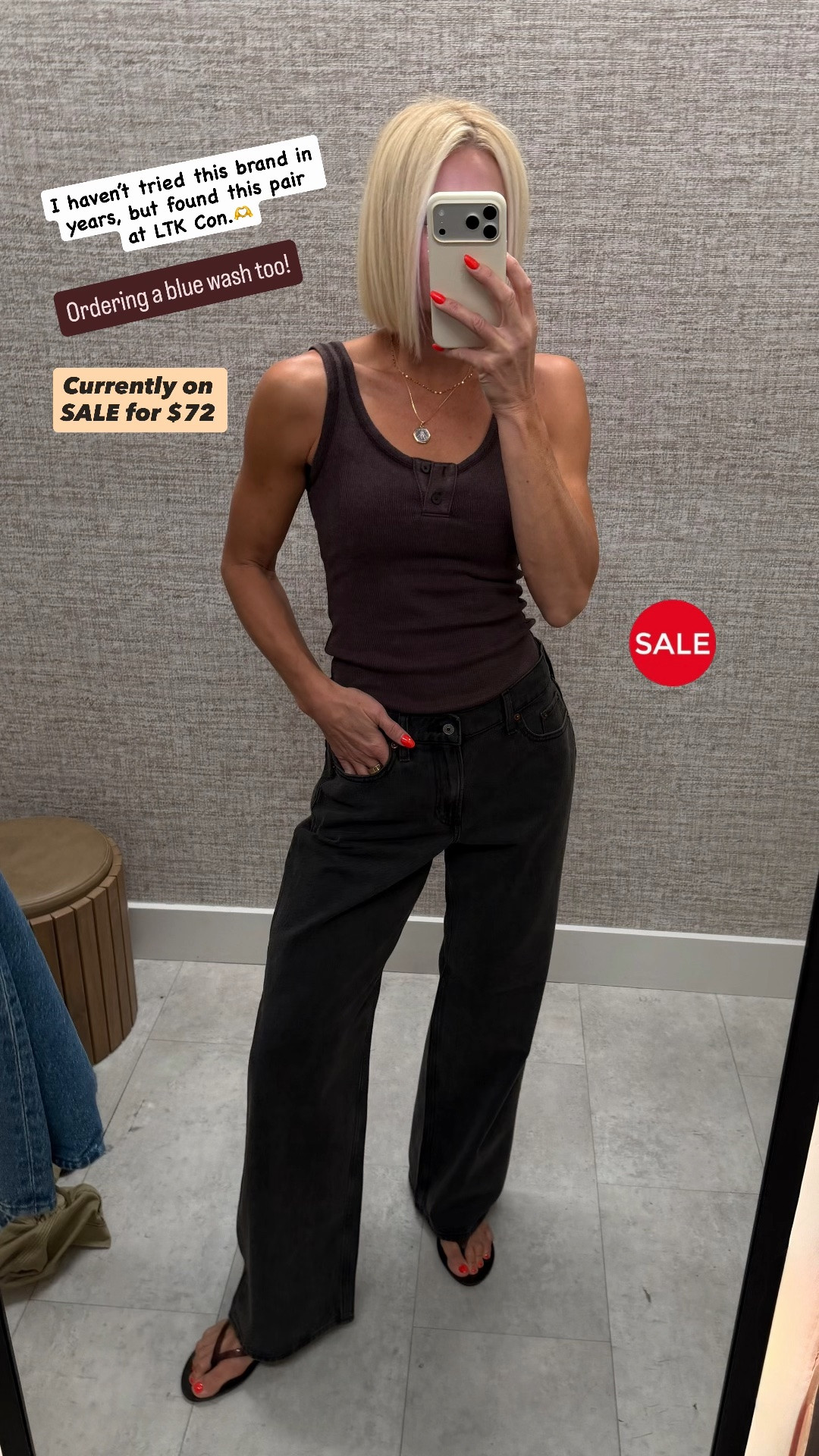 Haven’t tried @abercrombie jeans for years . . . The drought is over!🥰
*the image of distressed jeans below is correct. Wearing washed black. Fits tts. 
Wearing size 27, regular length

#LTKmomlife #LTKOver40 #LTKSaleAlert