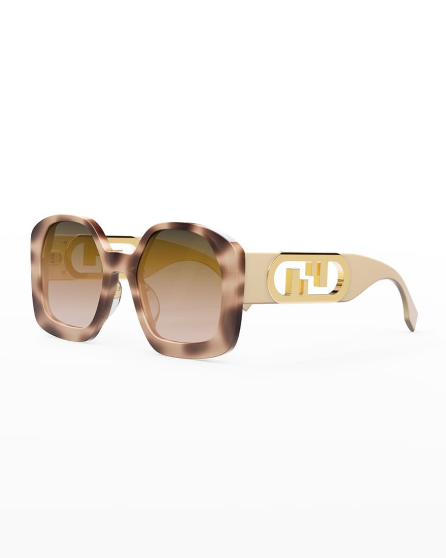 Fendi FF Square Acetate Sunglasses | Neiman Marcus