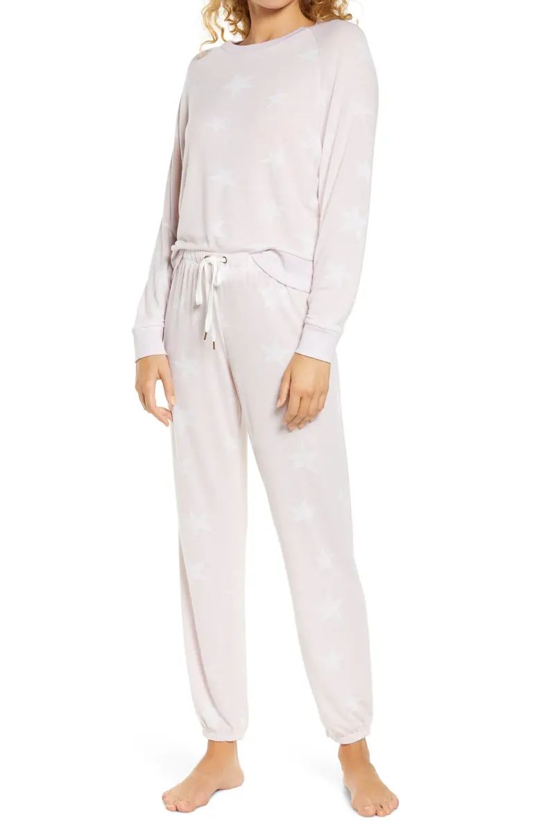 Star Seeker Brushed Jersey Pajamas | Nordstrom