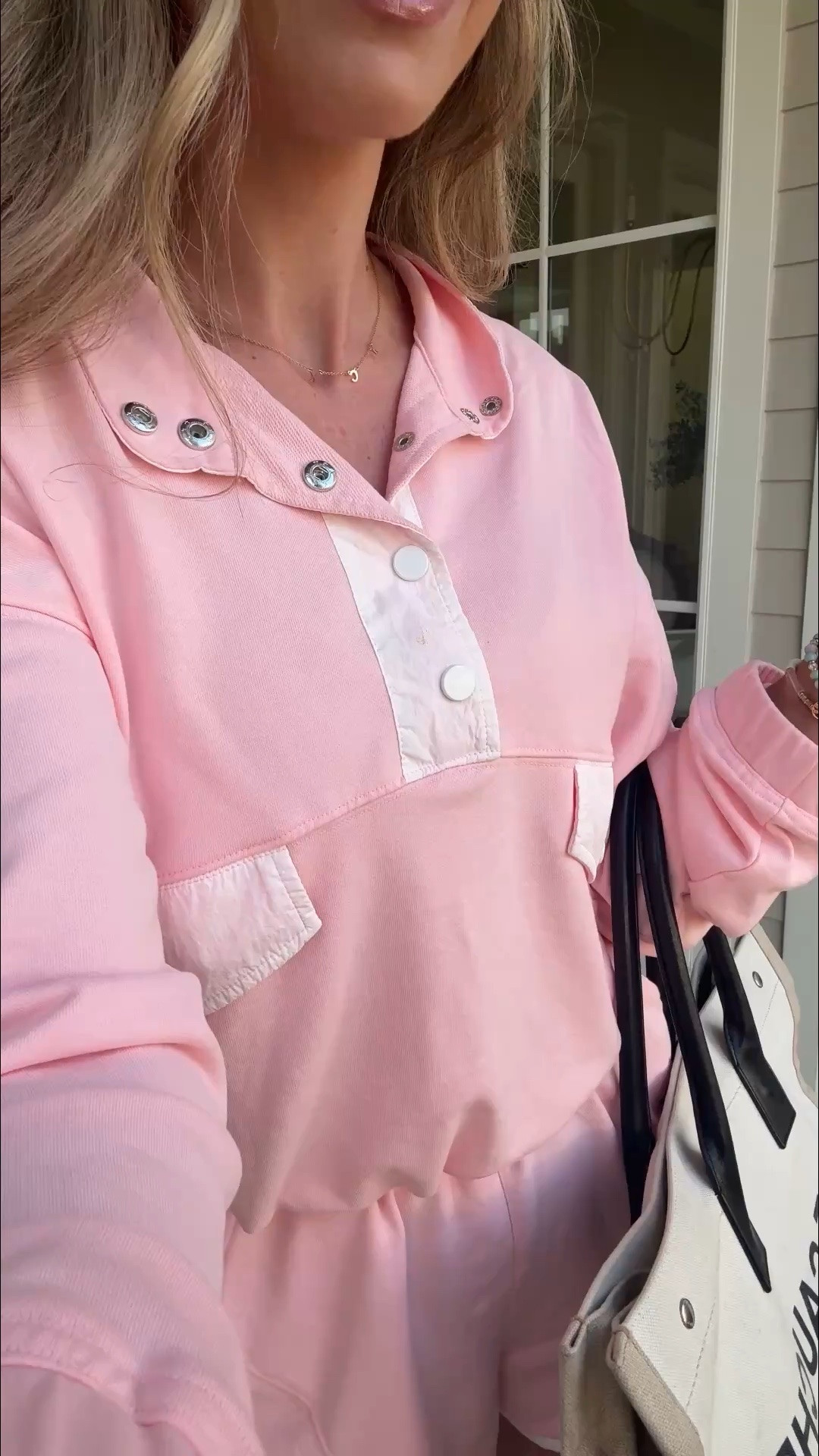 Pink matching set perfect for everyday mom life, school drop off, sports, errands etc! - free people inspired - wearing size xs but probably could’ve done a small as the shorts are a little snug in the waist (5’6” 118 lbs) 

Bag rented from Vivrelle - code KELSEYTAYLOR for first month free 

#LTKootd #LTKdayinmylife #LTKmomlife