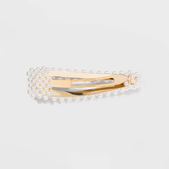 Pearl Cultura Hair Clips and Pins - A New Day™ White/Gold | Target