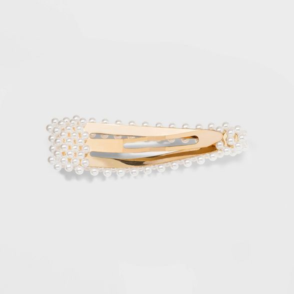 Pearl Cultura Hair Clips and Pins - A New Day™ White/Gold | Target