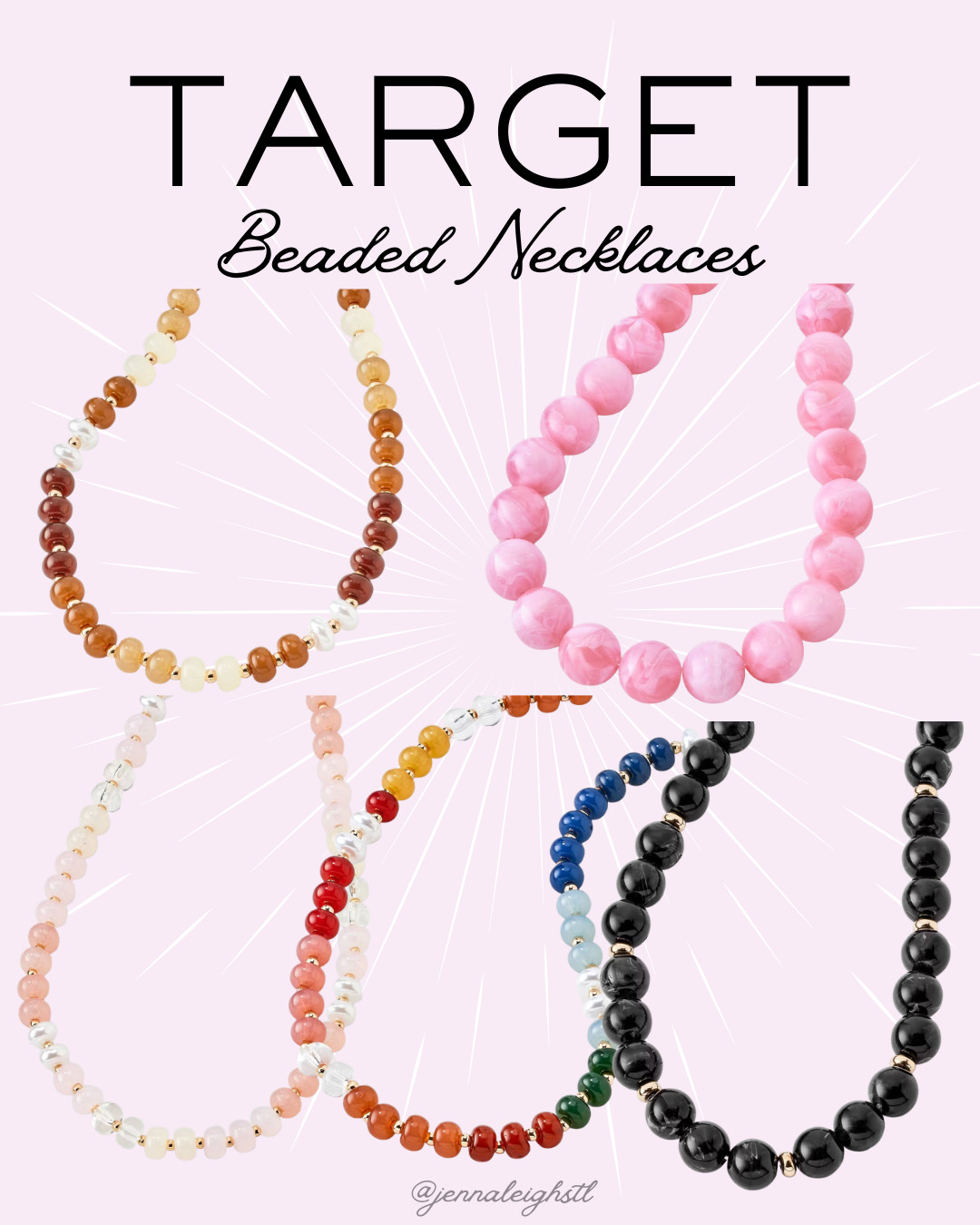 So many fun beaded necklaces at Target right now! I’m loving all the colorful, playful styles. Such a fun way to add a little personality to your summer outfits. 

 #LTKootd #LTKMidsize