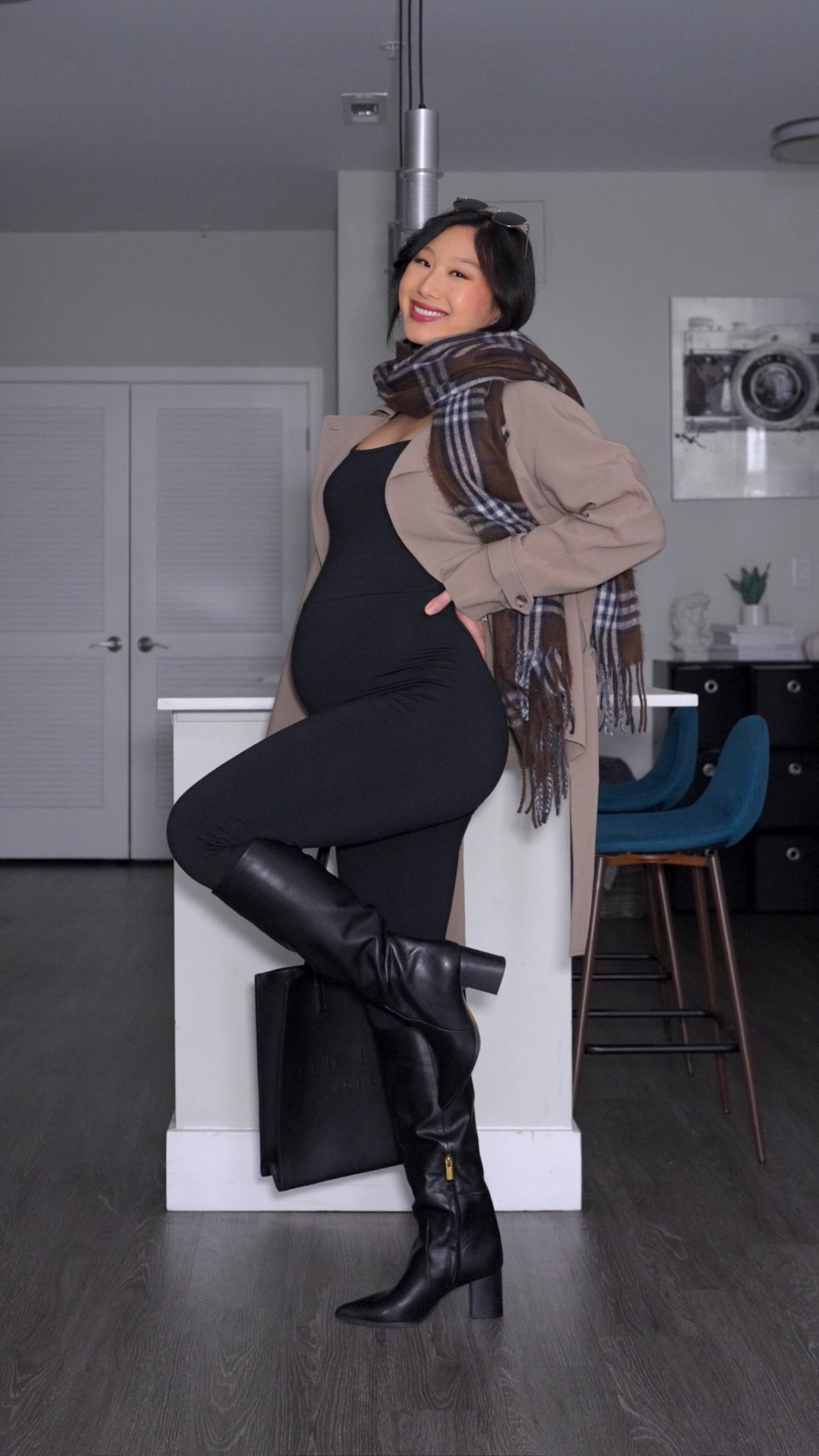 Short Oversized Trench Coat: size XXS
Black Knee High Boots: true to size
Linking similar products

Outfit idea, bump style, style tips, how to style, pregnant fashion, maternity style 

#LTKootd #LTKBump #LTKgrwm