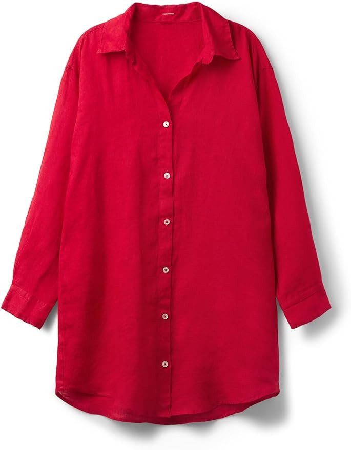 Woman's Linen Shirtdress | Amazon (US)
