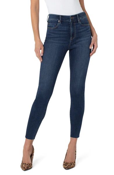 ABBY HI-RISE ANKLE SKINNY WITH CUT HEM | Liverpool Jeans