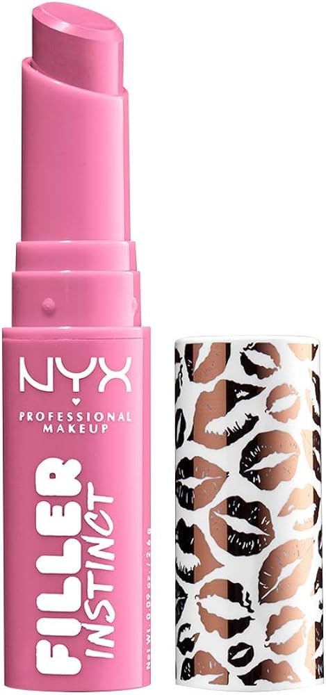 NYX PROFESSIONAL MAKEUP Filler Instinct Plumping Lip Color, Lip Balm - Miami Nights (Hot Pink) | Amazon (US)