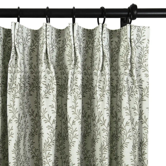 Britt Bengoechea Floral Print Linen Cotton Drapery Pleated | TWOPAGES