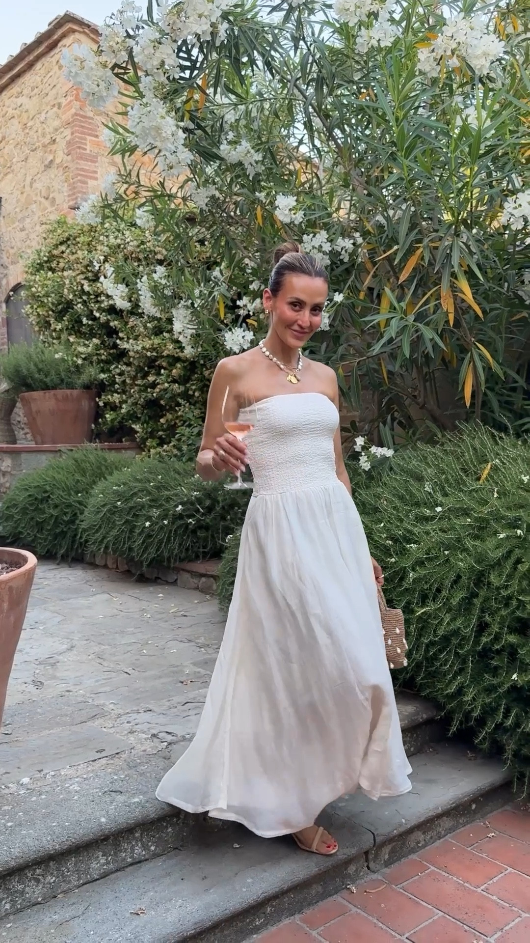 What I wore is Tuscany 🤍🤌🏽  

Strapless maxi A- line dress, loose linen dress, boxer shorts and linen shirt, eyelet mini dress 

#LTKSeasonal #LTKStyleTip #LTKShoeCrush